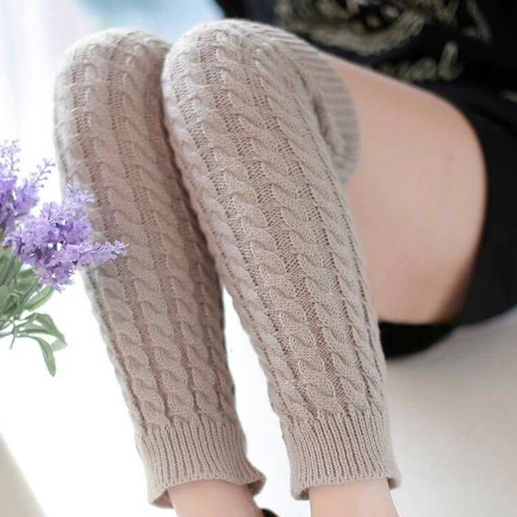 Women Knit Leg Warmers for Winter