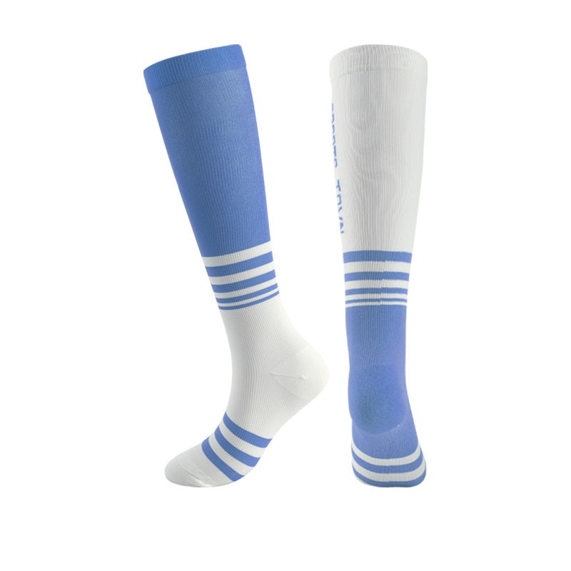 Blood Circulation Socks Unisex Breathable Fabric Football Socks Anti Slip Compression Stockings Varicose Veins