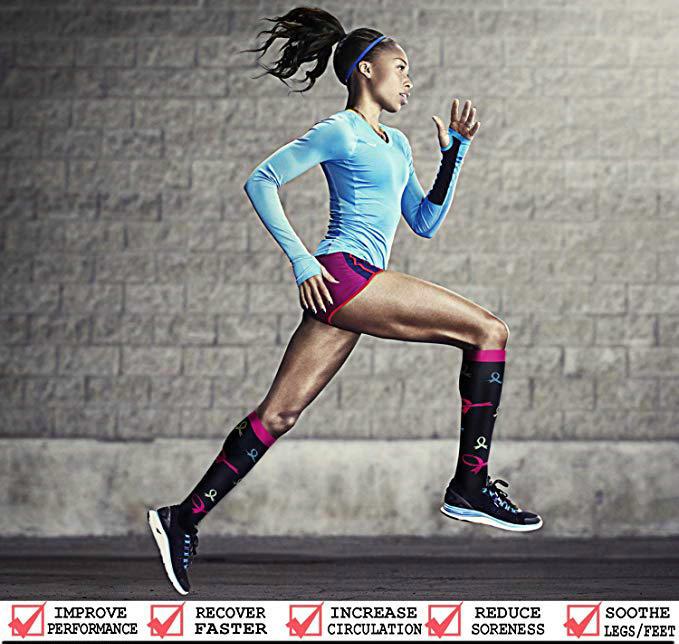 ROYALUCK Best Compression Socks (7/8 Pairs) for Women & Men(15-20mmHg)