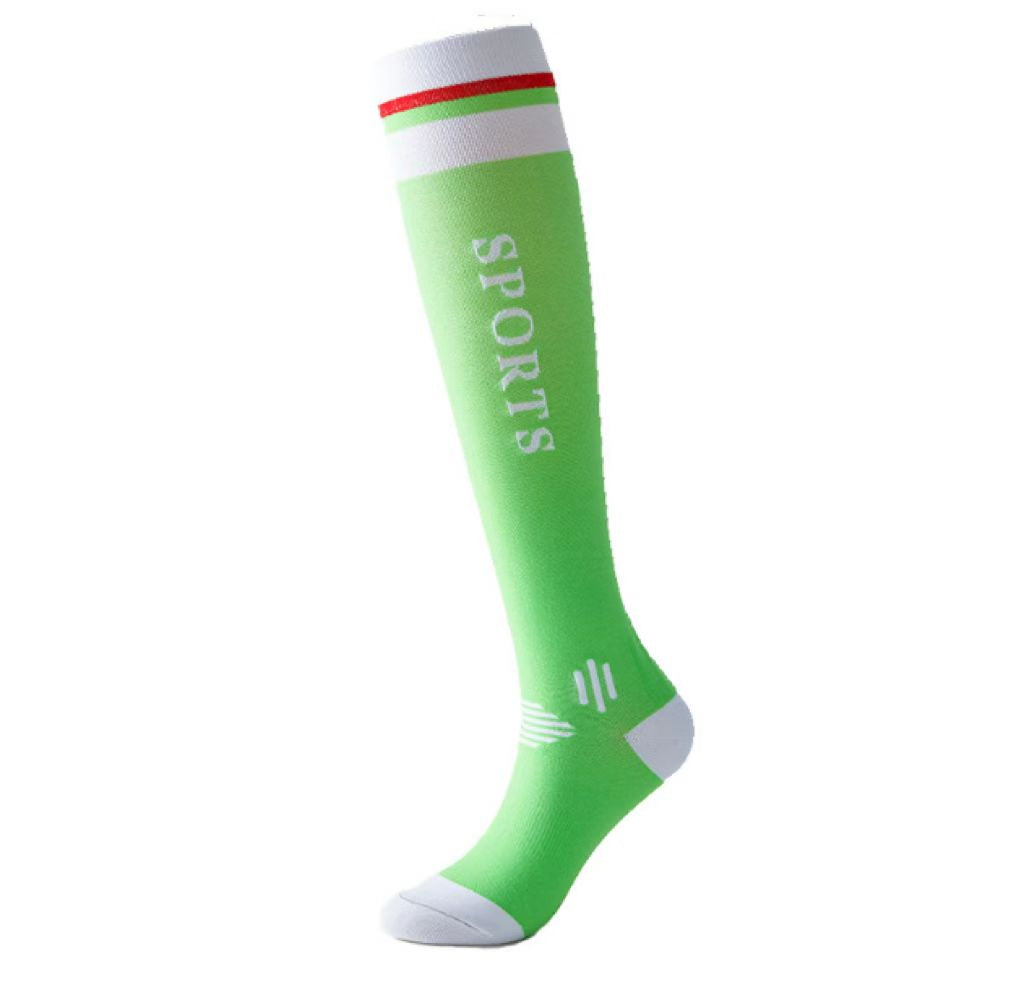 Multicolor optional men's and women's letters long tube sports compression socks
