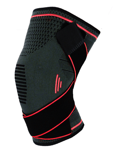 Knee Brace Compression Sleeve with Stabilizer Straps Meniscus Patella Support