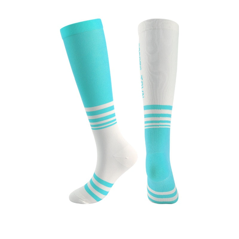 Blood Circulation Socks Unisex Breathable Fabric Football Socks Anti Slip Compression Stockings Varicose Veins