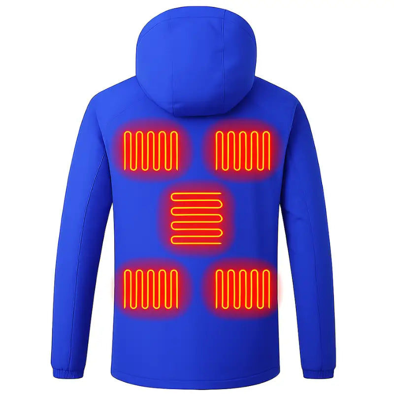 8-Zone Smart Heating Jacket Outdoor Ski Parka - USB-Powered & Weatherproof
