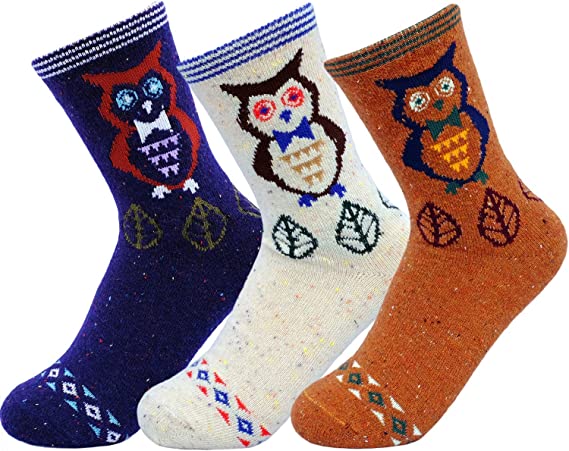 OWL LIGHTWEIGHT WOOL BLEND SOCKS