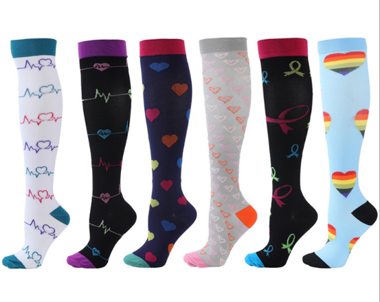 Adult outdoor cycling and running breathable pressure socks combination sports socks