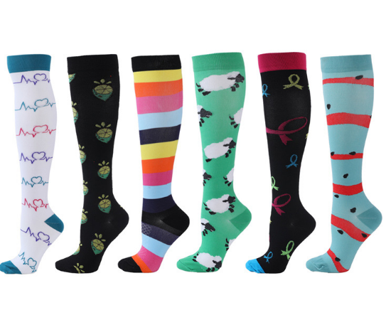 Adult outdoor cycling and running breathable pressure socks combination sports socks