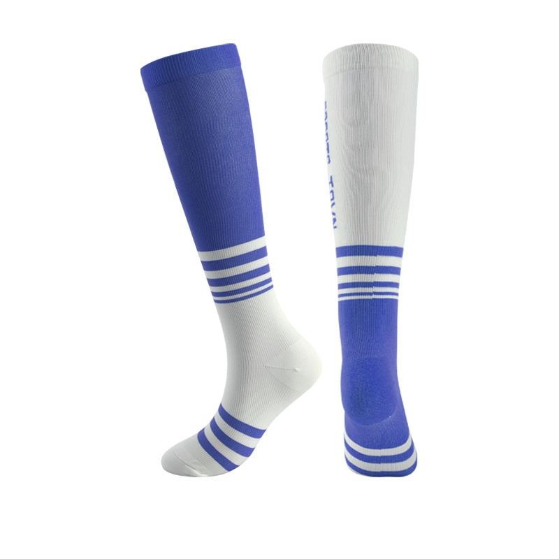 Blood Circulation Socks Unisex Breathable Fabric Football Socks Anti Slip Compression Stockings Varicose Veins