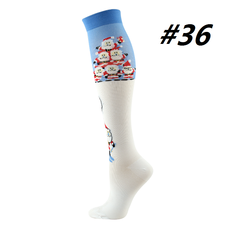 Christmas Compression Socks (1 Pair) for Women & Men #36