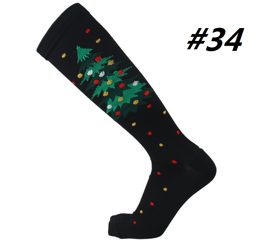 Christmas Compression Socks (1 Pair) for Women & Men #34