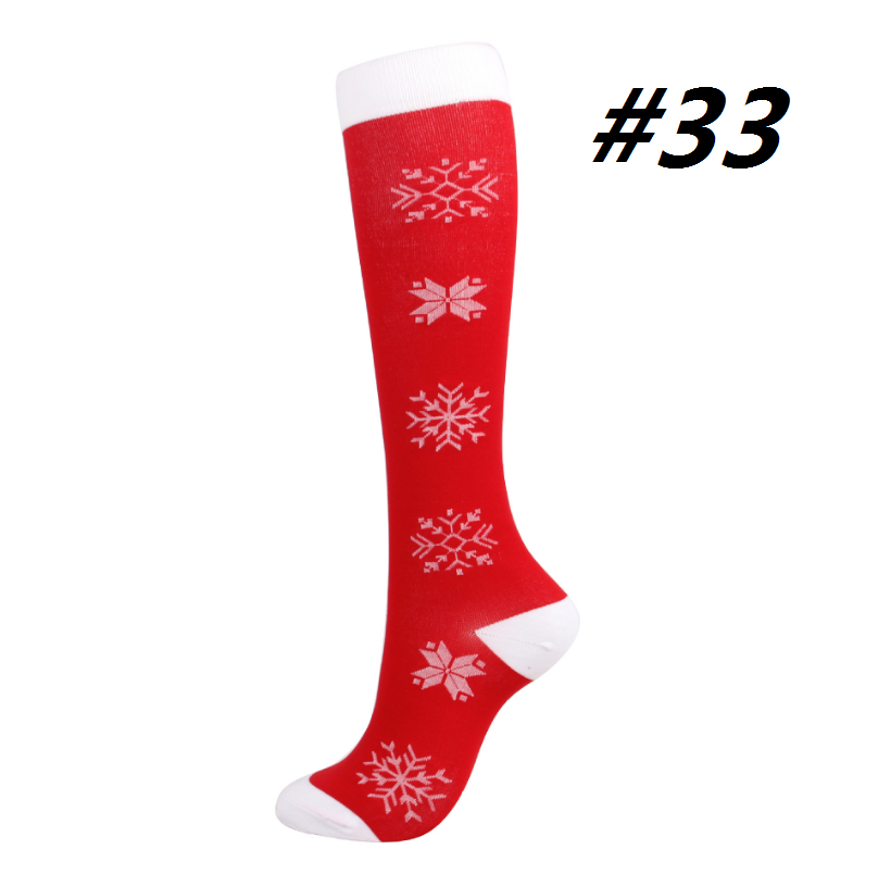 Christmas Compression Socks (1 Pair) for Women & Men #33