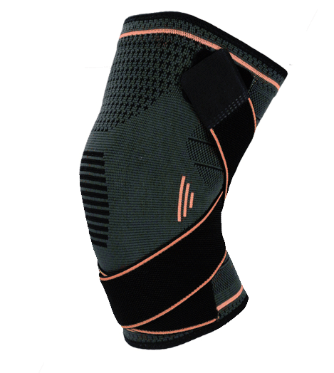 Knee Brace Compression Sleeve with Stabilizer Straps Meniscus Patella Support