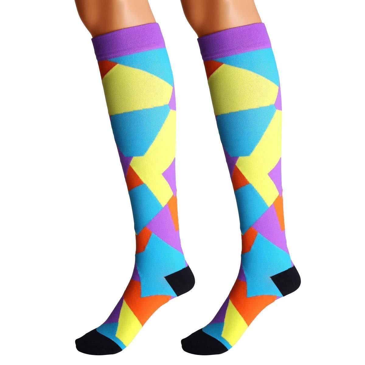 Fun Compression Socks 20-30 mmHg Support Stockings for Circulation, Swelling & Energy