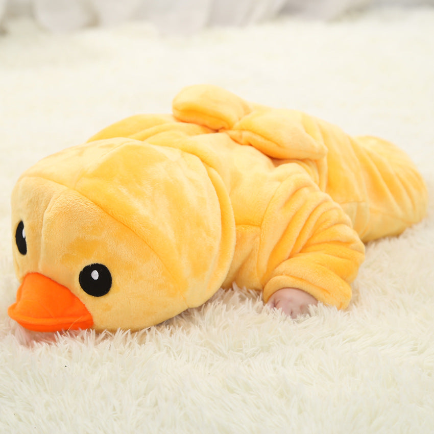 Winter Warm & Comfy Animal Shape Flannel Baby Children's Clothing Crawling Clothes