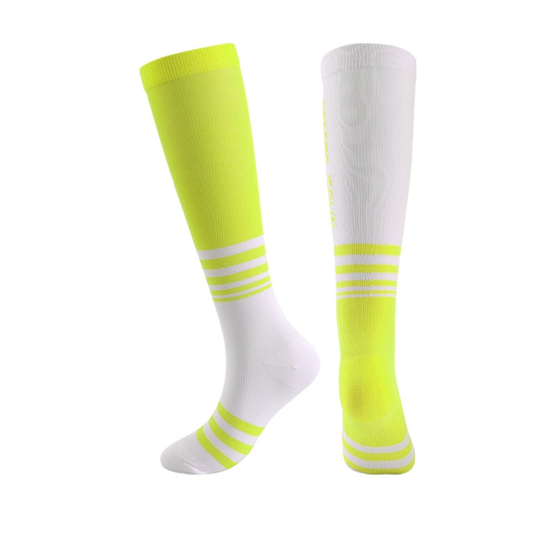 Blood Circulation Socks Unisex Breathable Fabric Football Socks Anti Slip Compression Stockings Varicose Veins