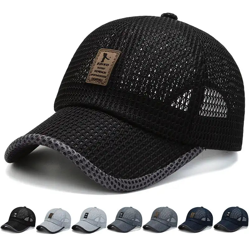 Adjustable Unisex Baseball Cap - Mesh Design for Breathability