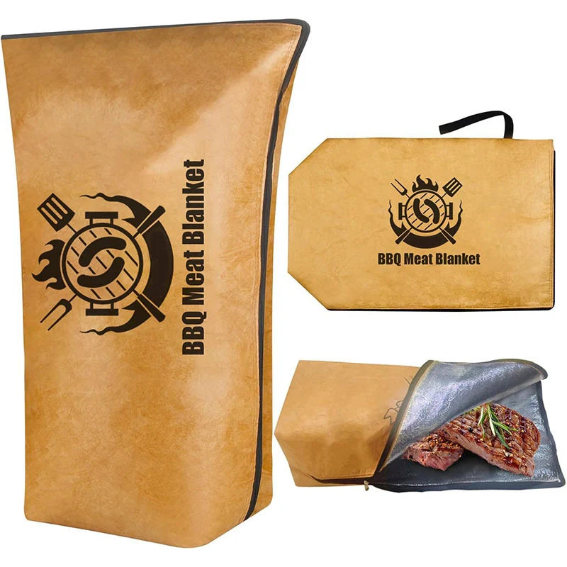 Reusable Insulated Bag BBQ Meat Resting Blanket for Brisket, Pork Shoulders, Turkey