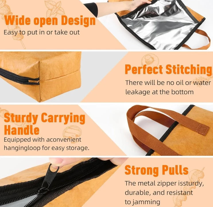 Insulated BBQ Meat Resting Blanket Large Reusable Smoker Bag for Brisket, Beef, Turkey