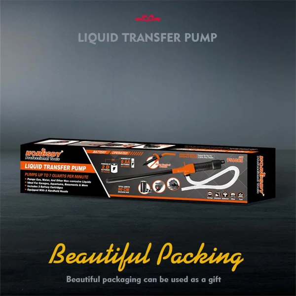 Battery Powered Electric Fuel Transfer Pump with Nozzle – Easy Vehicle Fuel Extraction