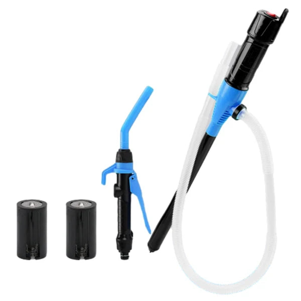 Battery Powered Electric Fuel Transfer Pump with Nozzle – Easy Vehicle Fuel Extraction