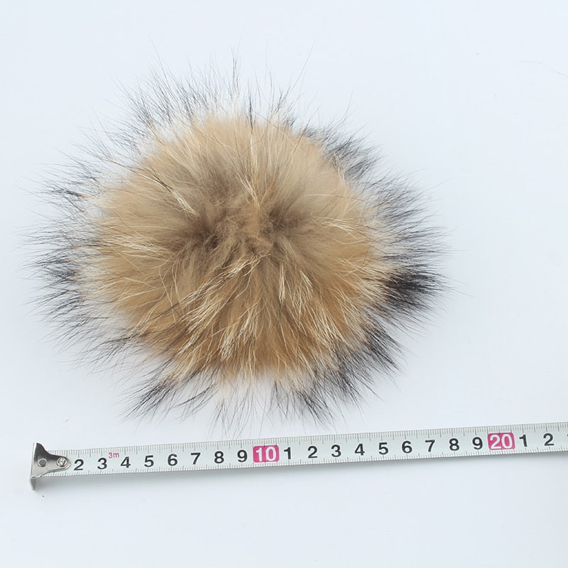 Fur Pom Beanie For Kids Girls & Boys