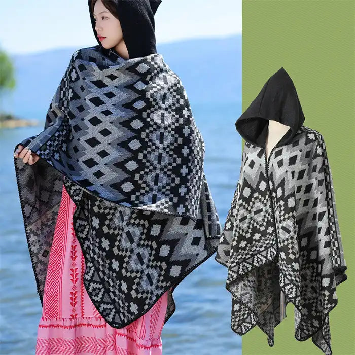 Bohemian Ethnic Style Cape Shawl