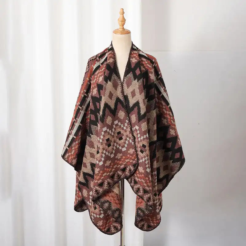 Bohemian Ethnic Style Cape Shawl