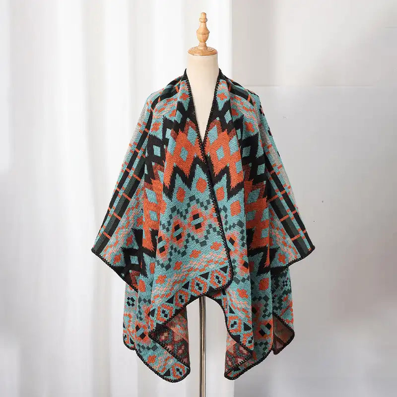 Bohemian Ethnic Style Cape Shawl