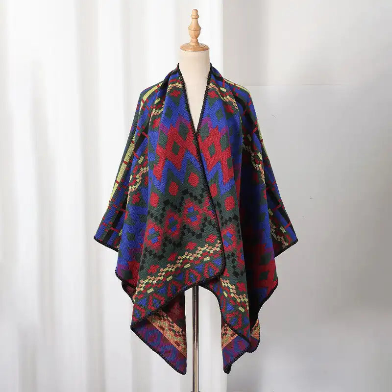 Bohemian Ethnic Style Cape Shawl