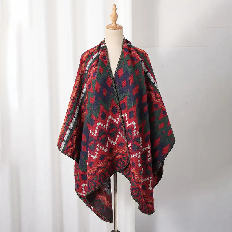 Bohemian Ethnic Style Cape Shawl