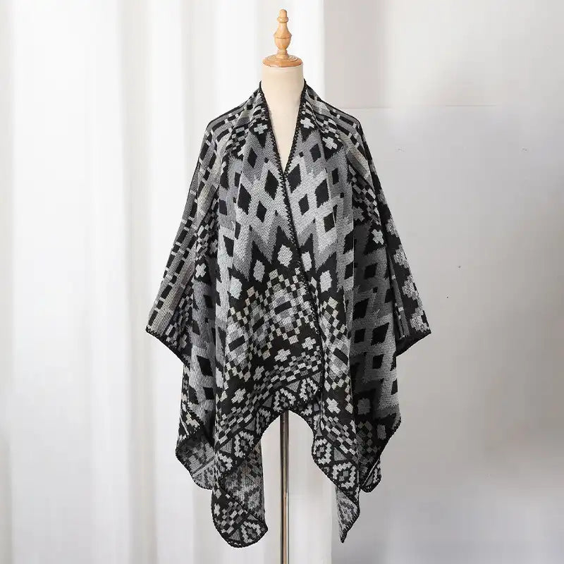 Bohemian Ethnic Style Cape Shawl