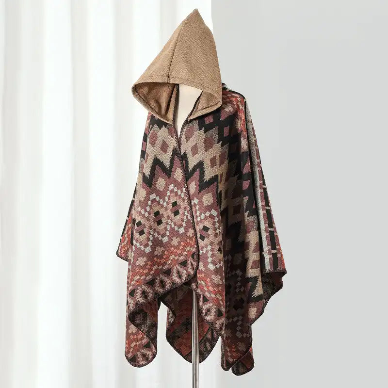 Bohemian Ethnic Style Cape Shawl