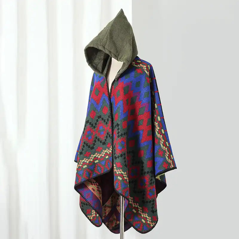 Bohemian Ethnic Style Cape Shawl