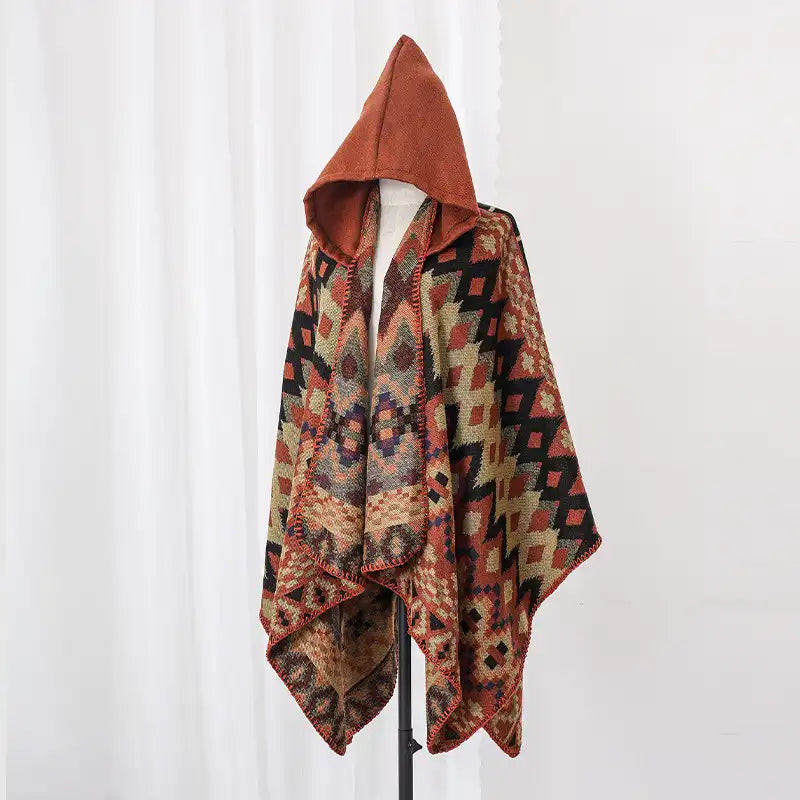 Bohemian Ethnic Style Cape Shawl