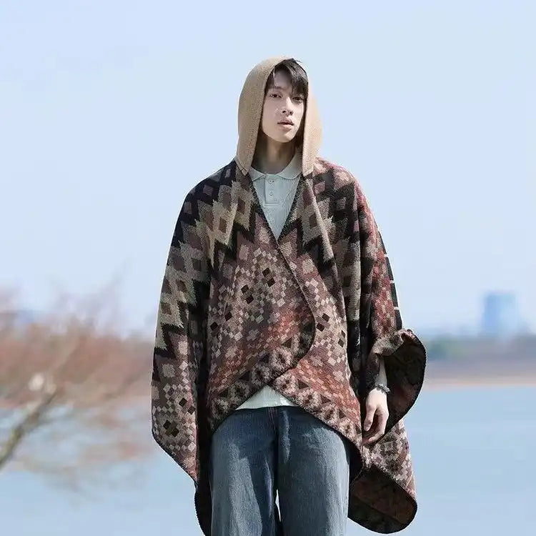 Bohemian Ethnic Style Cape Shawl