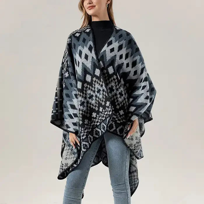 Bohemian Ethnic Style Cape Shawl