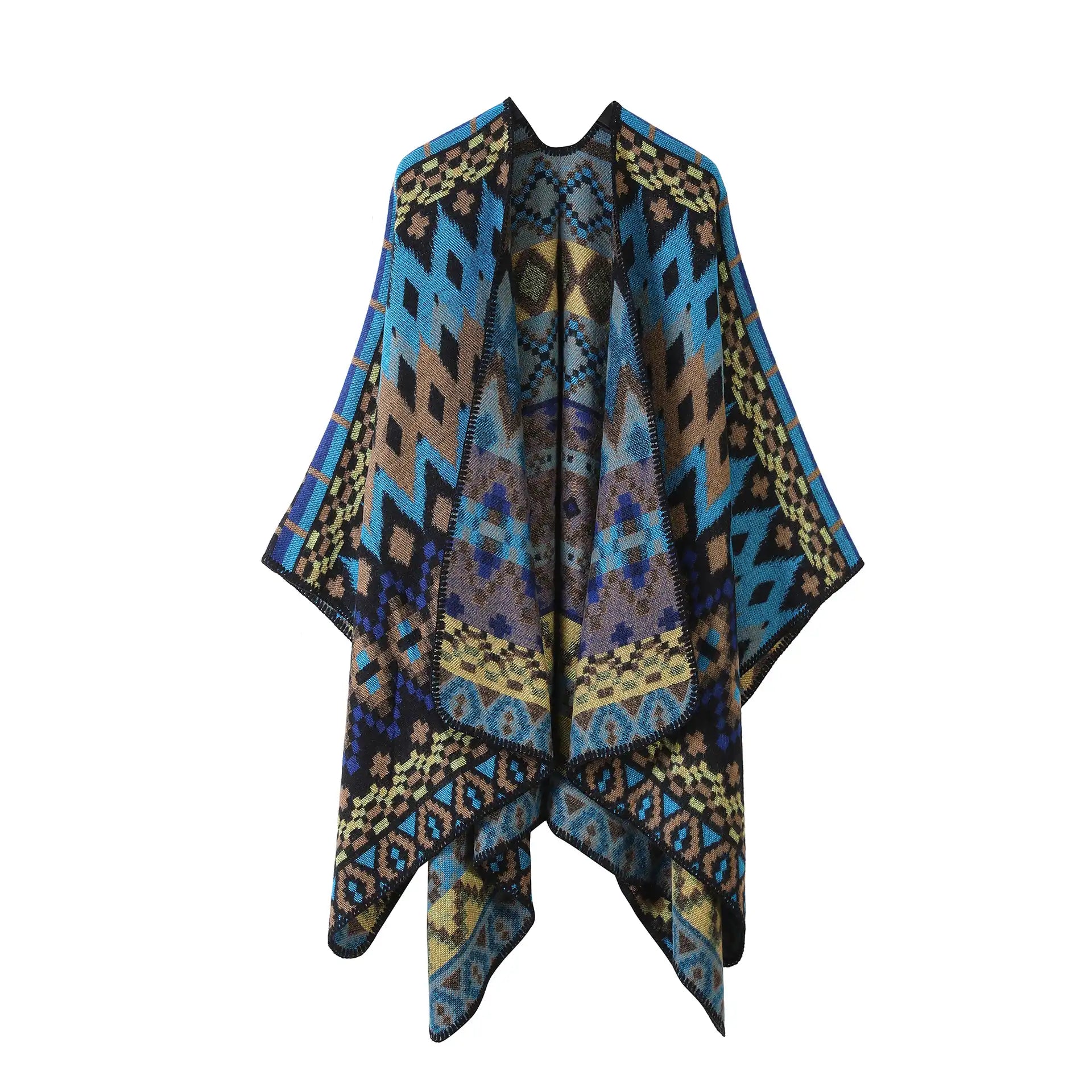 Bohemian Ethnic Style Cape Shawl