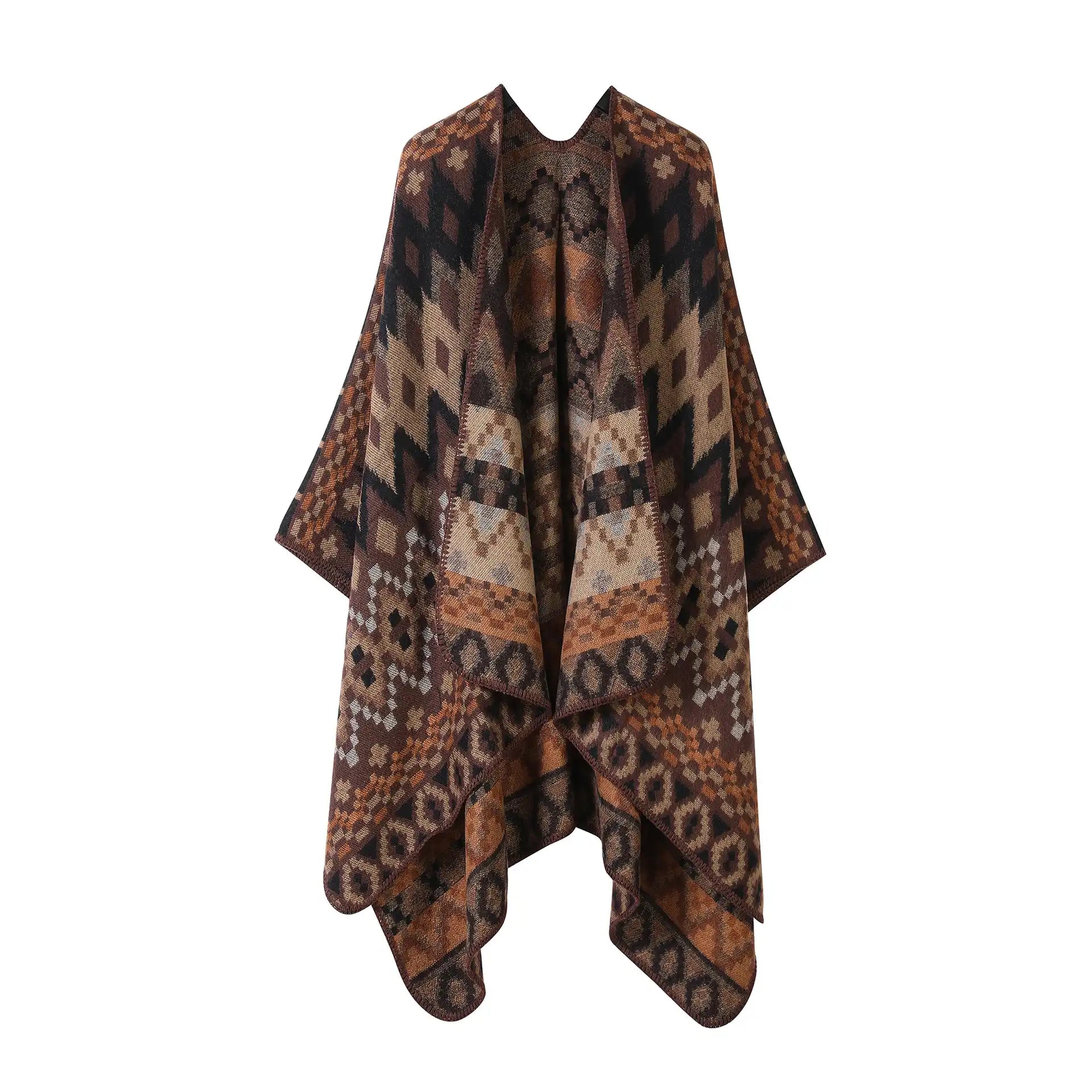 Bohemian Ethnic Style Cape Shawl