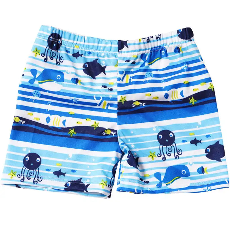 Boys' Fun Cartoon Swimming Trunks Beach Shorts (Random Colors)