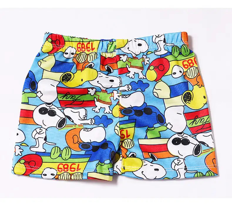 Boys' Fun Cartoon Swimming Trunks Beach Shorts (Random Colors)