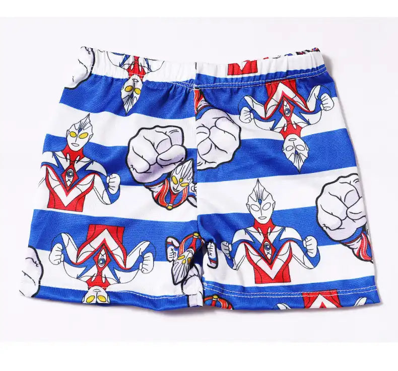 Boys' Fun Cartoon Swimming Trunks Beach Shorts (Random Colors)
