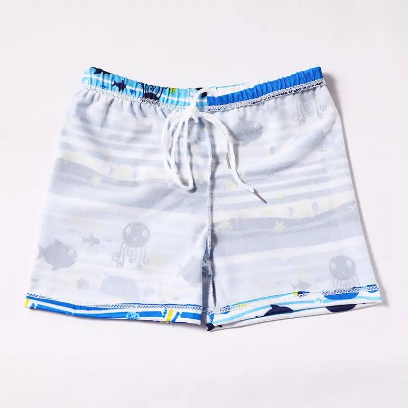 Boys' Fun Cartoon Swimming Trunks Beach Shorts (Random Colors)