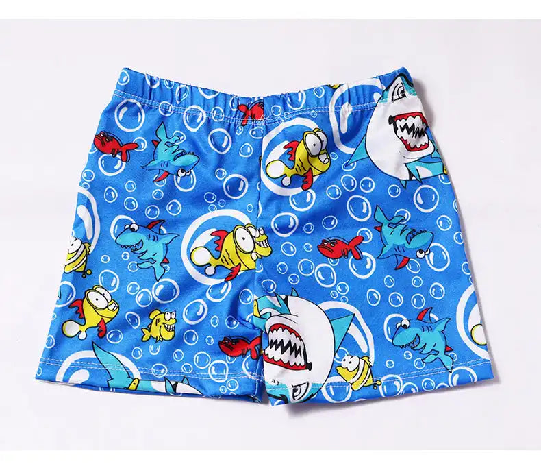 Boys' Fun Cartoon Swimming Trunks Beach Shorts (Random Colors)