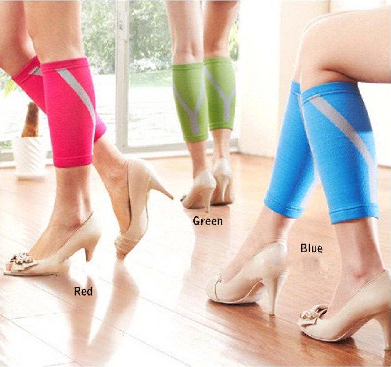 Fashion Calf Compression Sleeves ~ Sporty & Athletic Design