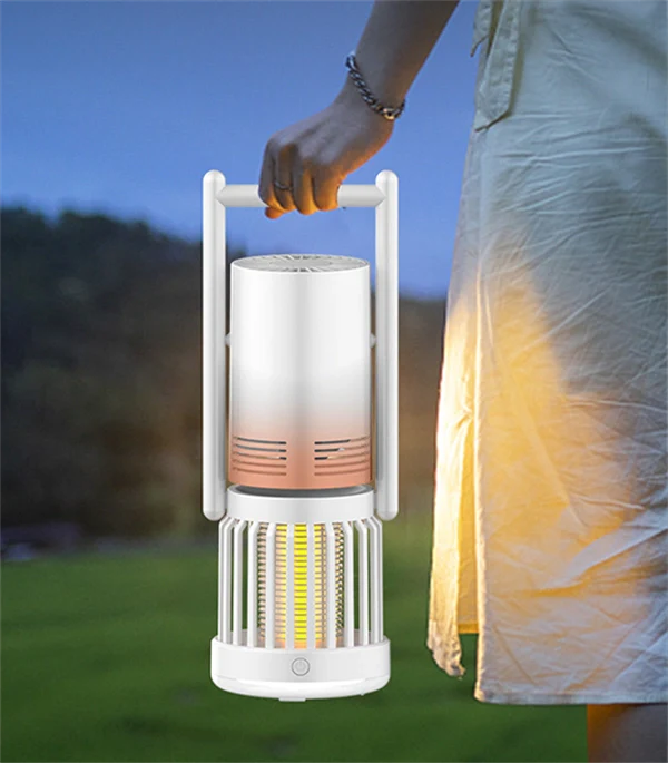 3-in-1 Camping Fan, Mosquito Zapper & Night Light – Portable Outdoor LED Lantern with USB Rechargeable for Outdoor and Indoor