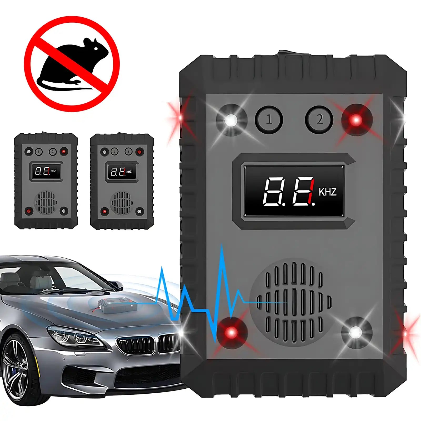 Car Under Hood Ultrasonic Mouse Repellent Pest Animal Repellent