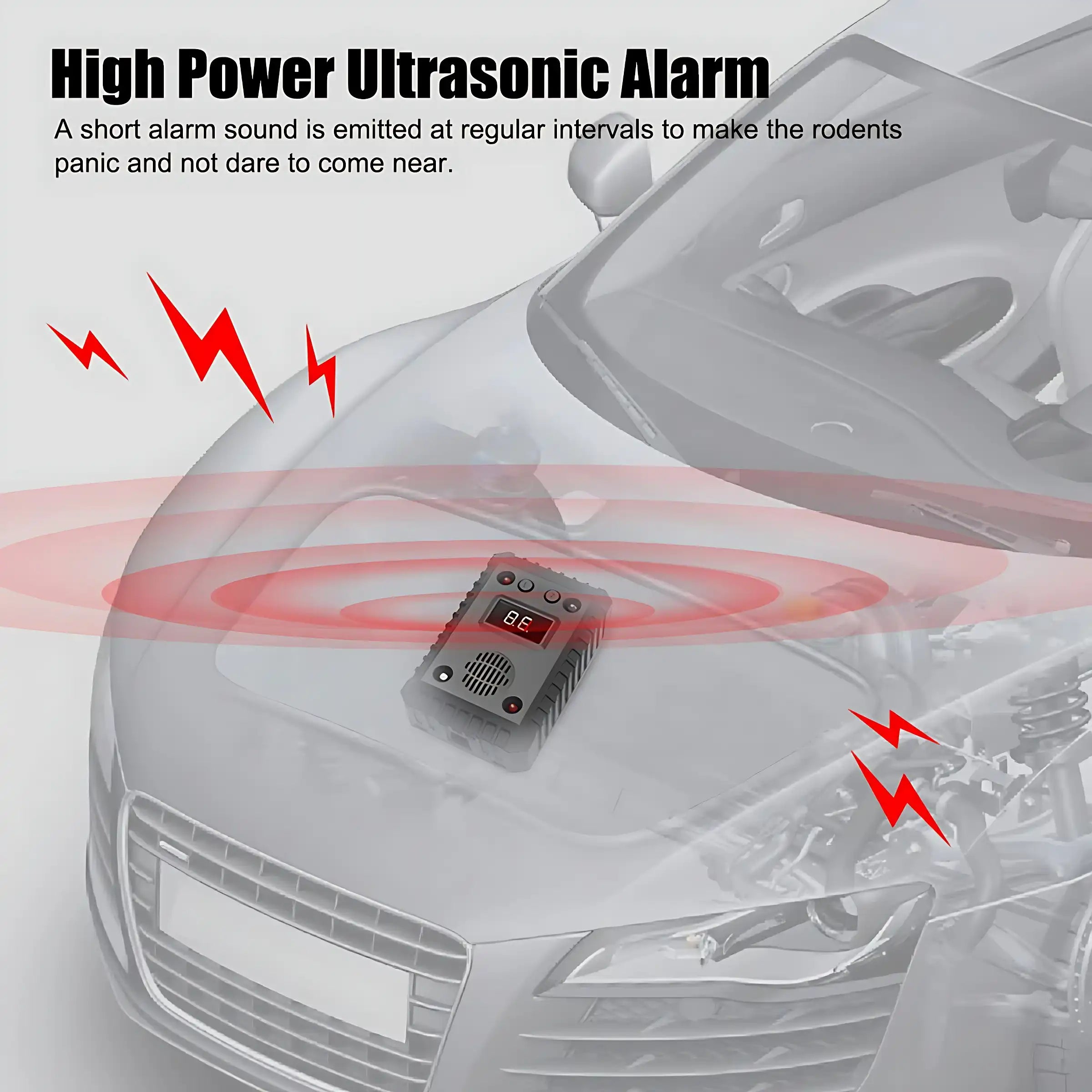 Car Under Hood Ultrasonic Mouse Repellent Pest Animal Repellent