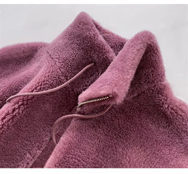 Casual Fuzzy Fleece Zip Jacket for Women - Soft Cozy Everyday Coat