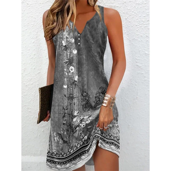 Casual Loose Ethnic Sleeveless Dress