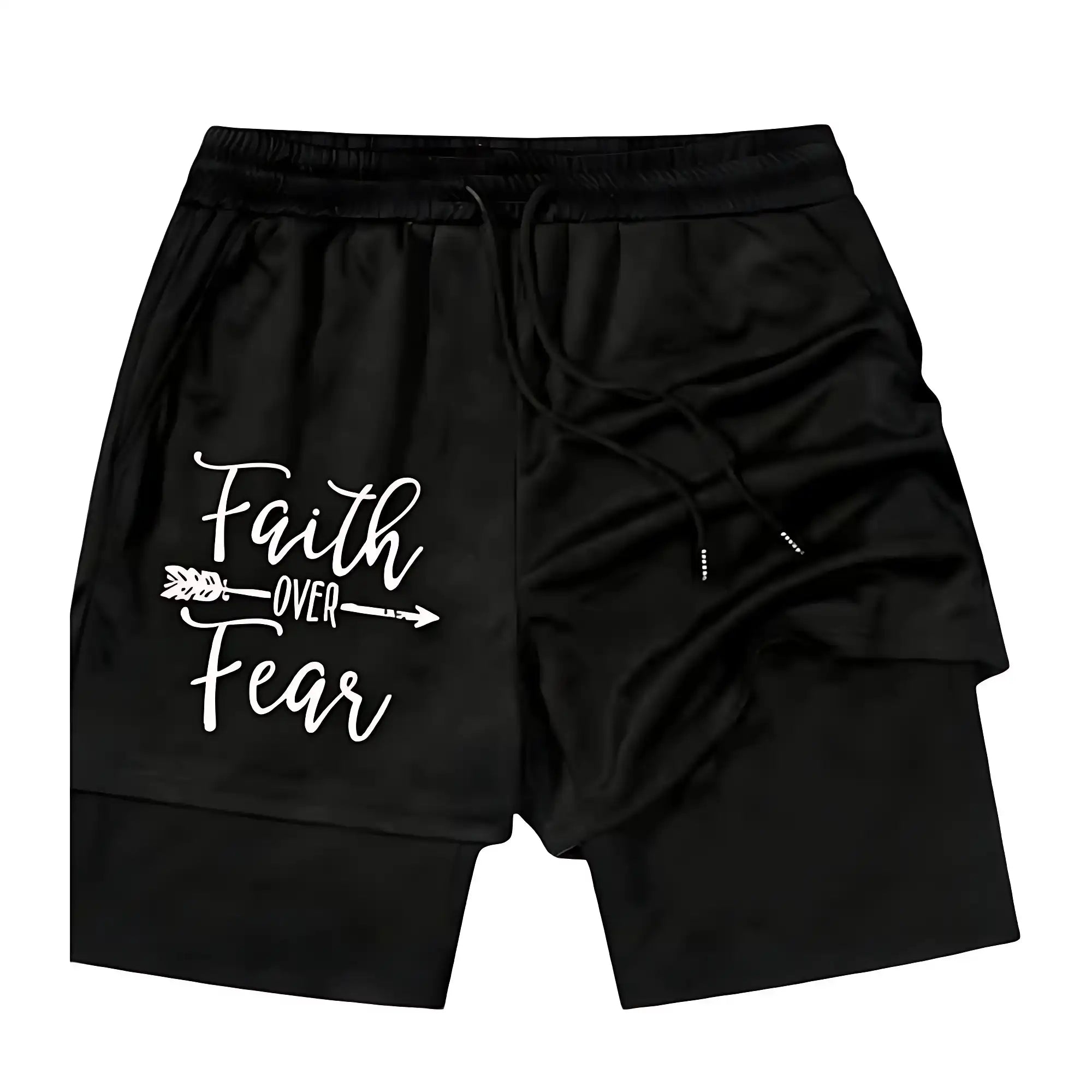 "God Is Good" Christian Cross Gym Performance Shorts