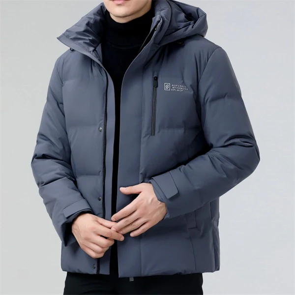 Classic Men's Winter Down Jacket - Thick, Insulated & Water-Resistant